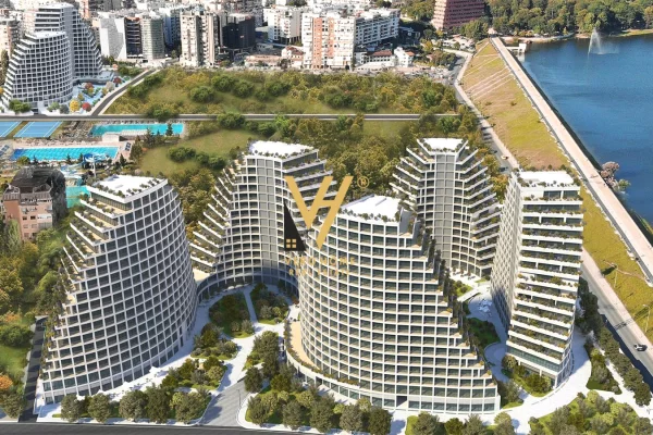 SHITET APARTAMENT 2+1+2+DEPO TE LAKE VIEW 800.000 EURO