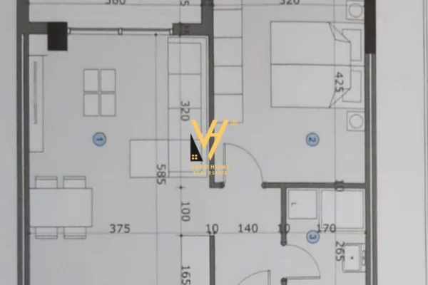 Shtepi me qera Apartament ne Tirane, 1+1, Mobilimi Bosh, pa mobiluar, Pagesa 600  Euro.