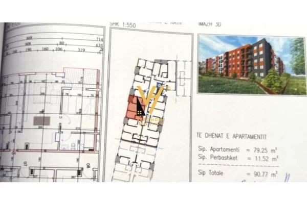 Appartamento in vendita a Tirana 2+1, Vuoto