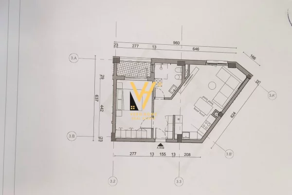 Shtepi ne shitje Apartament ne Tirane, 1+1, Mobilimi Bosh, pa mobiluar, Pagesa 9,500,000  Leke.