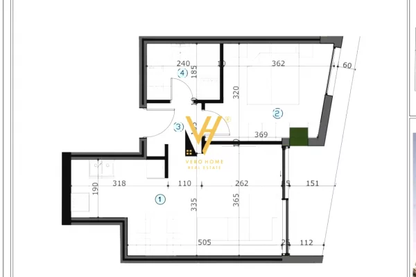 Shtepi ne shitje Apartament ne Tirane, 1+1, Mobilimi Bosh, pa mobiluar, Pagesa 87,000  Euro.