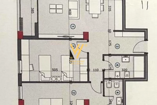 Shtepi ne shitje Apartament ne Tirane, 2+1, Mobilimi Bosh, pa mobiluar, Pagesa 155,000  Euro.